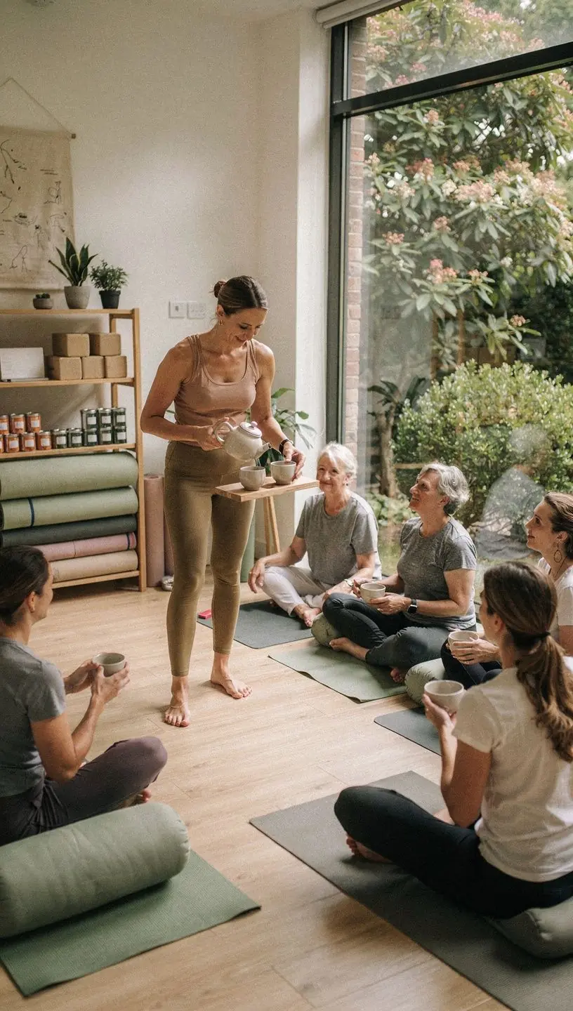 Ramybės akimirka su knyga ir arbatos puodeliu, skirta kasdienės gerovės palaikymui.